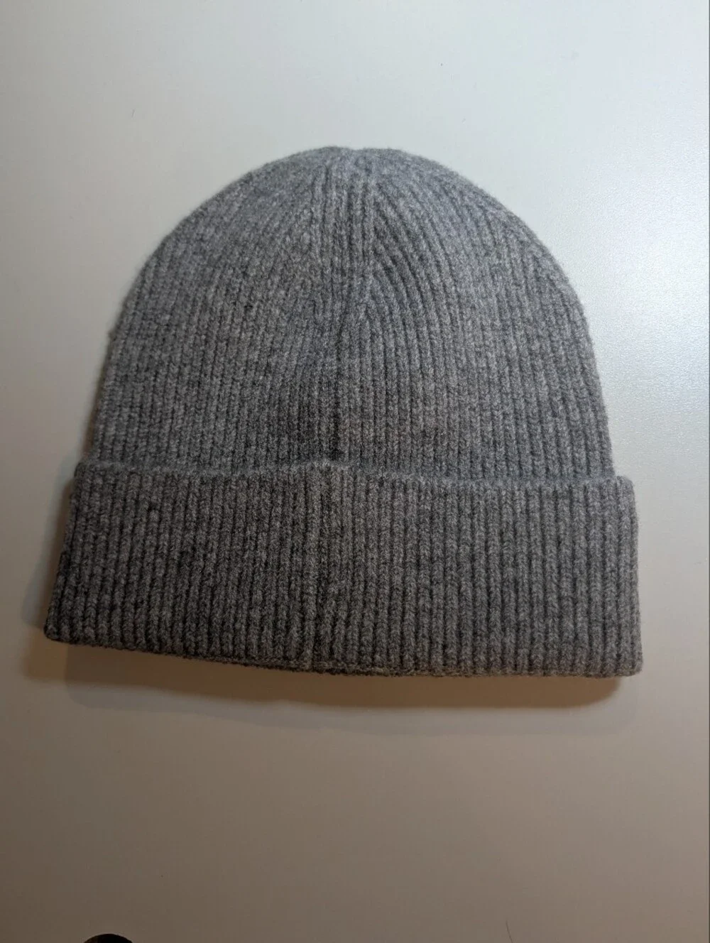 Donfri Heather Gray Ribbed Knit Cuff Beanie NWT